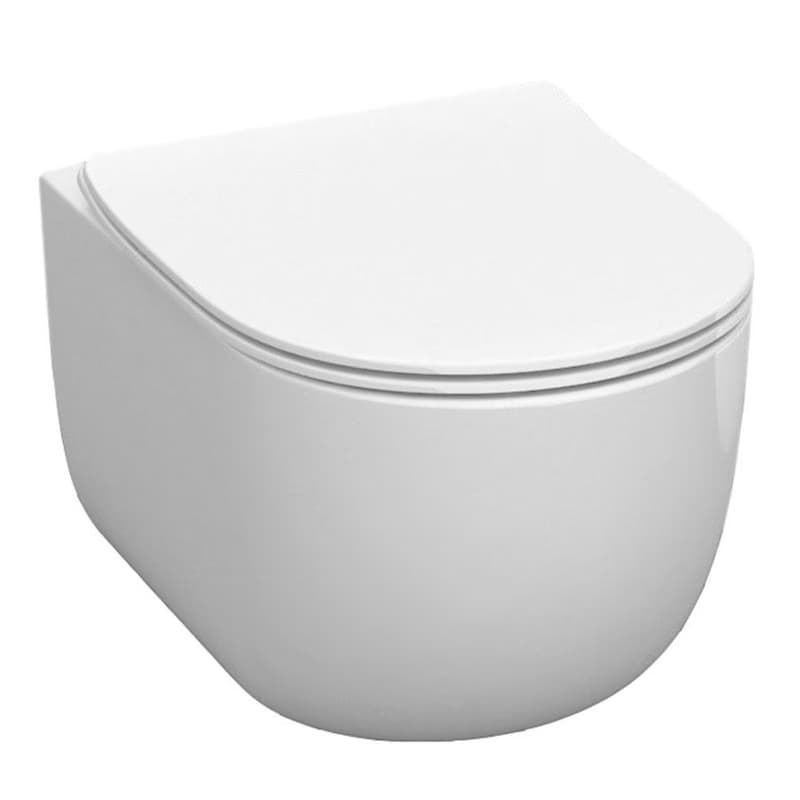 KERASAN - FLO závesná WC misa, Rimless, 37x54cm, biela 311101 2