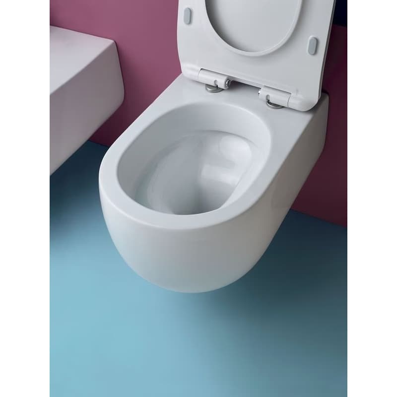 KERASAN - FLO závesná WC misa, Rimless, 37x54cm, biela 311101 4