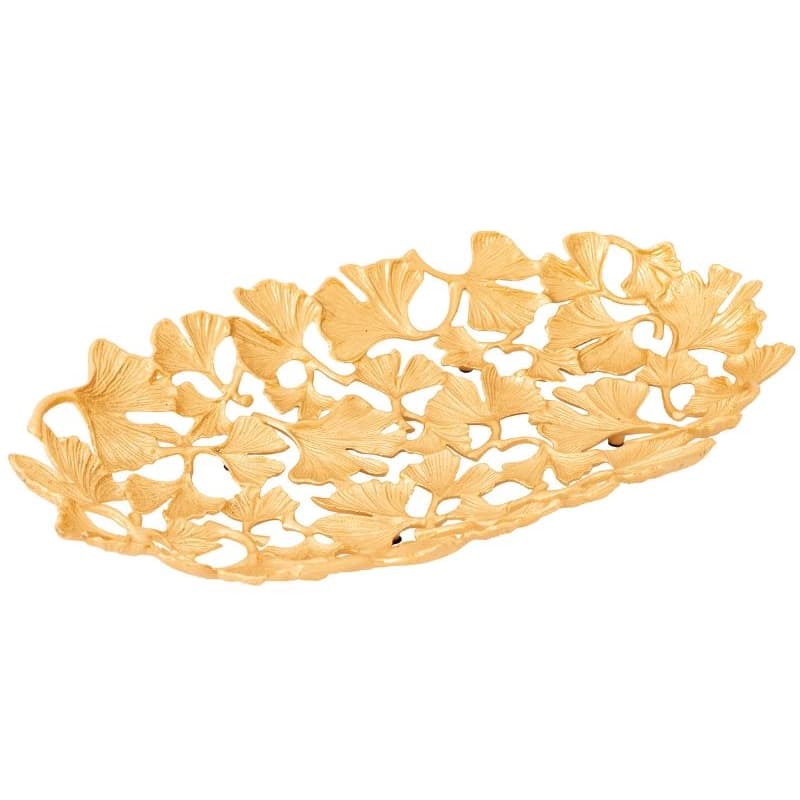Ginkgo miska zlatá 40x26 cm 1