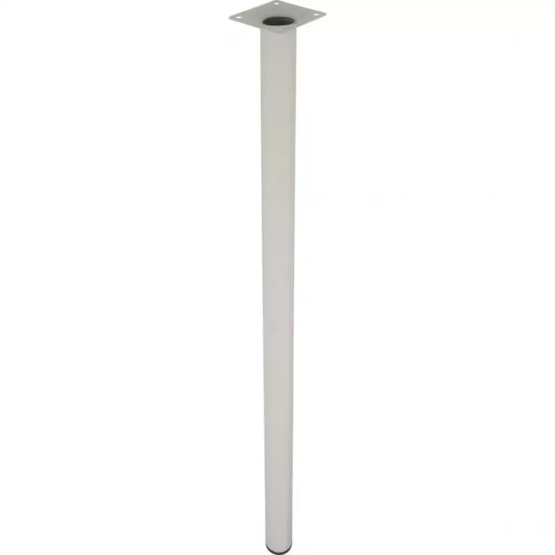 Okrúhla nábytková noha 90 cm biela