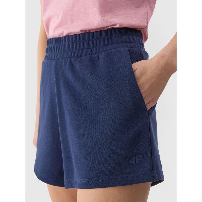 Dámske teplákové kraťasy 4F SHORTS CAS-4FWSS24TSHOF286-31S-NAVY 4