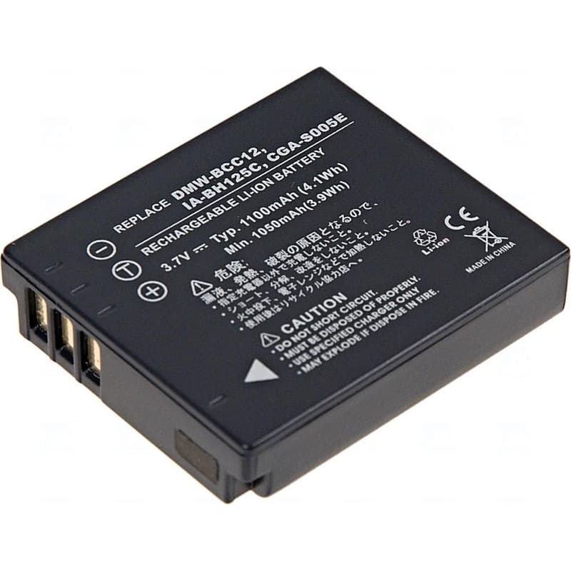 Batéria T6 power Samsung IA-BH125C, CGA-S005, D-Li106, DB-60, DB-65, DMW-BCC12, NP-70, 1100mAh 1