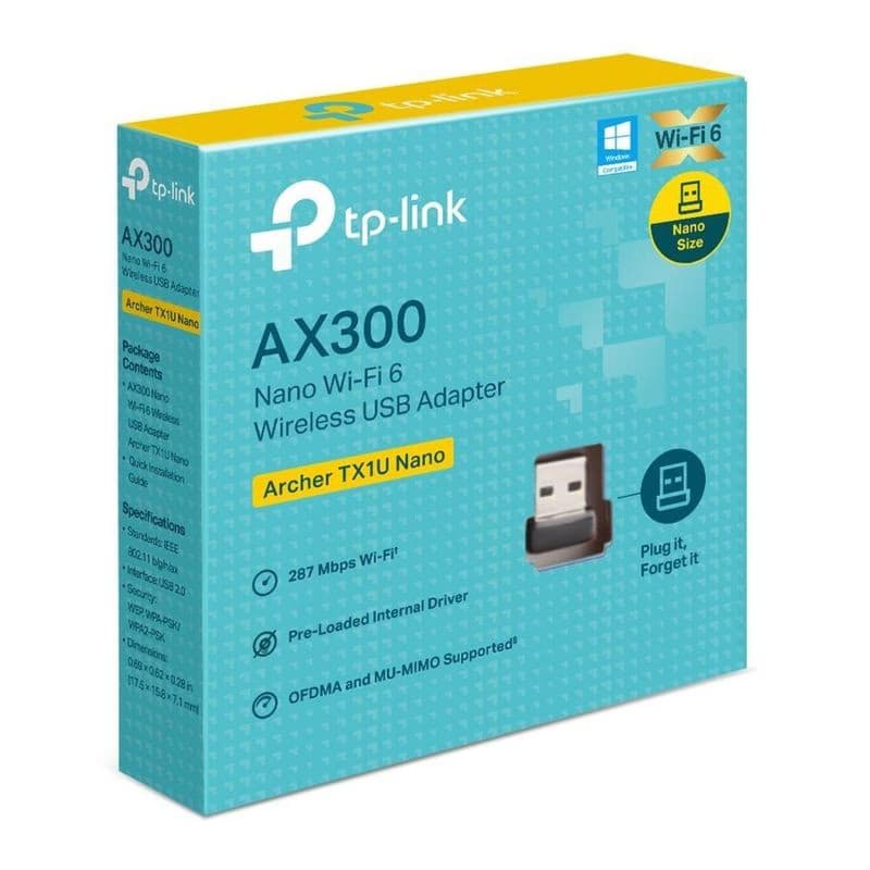 TP-Link Archer TX1U Nano WiFi6 USB adaptér (AX300, 2, 4GHz/5GHz, USB2.0) 5
