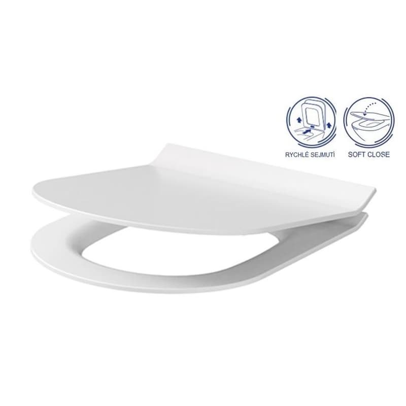 CERSANIT - WC SEDENIE CITY NEW SLIM DUROPLAST SOFT CLOSE, ONE BUTTON K98-0134 1