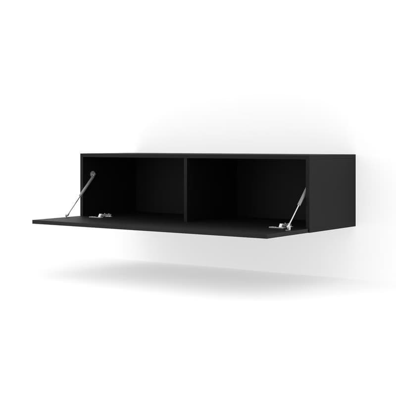 ArtBm Závesný TV stolík BINGO 120 cm | čierny mat 5