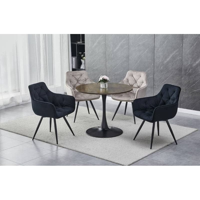 Signal Okrúhly jedálenský stôl AMADEO II | orech 90 cm 5