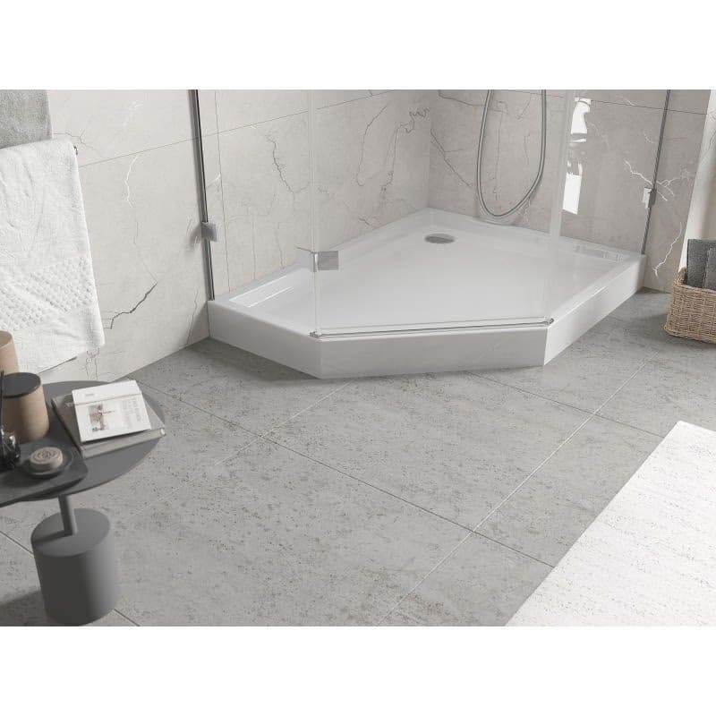 MEXEN - Flow+ päťboká sprchová vanička pravá 100 x 90, biela lesk 46P109010RH 3