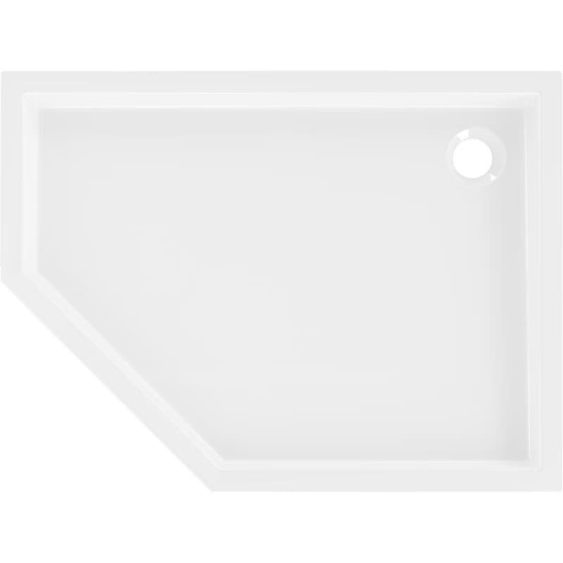 MEXEN - Flow+ päťboká sprchová vanička pravá 100 x 90, biela lesk 46P109010RH 6