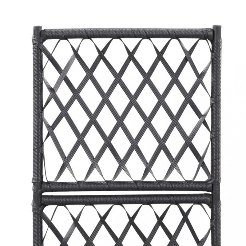 Truhlík trelážou a 1 kvetináčom 30x30x107 cm polyratan Dekorhome 6