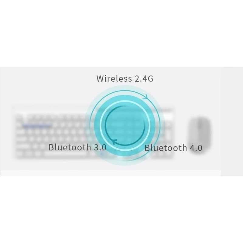 RAPOO myš 7200M Multi-mode bezdrôtová, biela 5