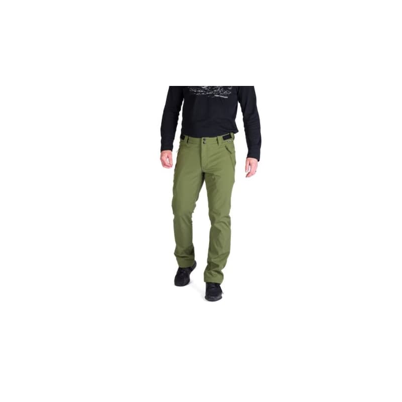 Pánske turistické softshellové nohavice NORTHFINDER MAURO-349olive 1