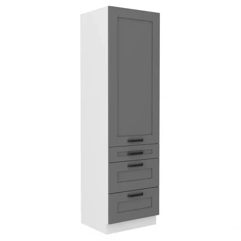 Kuchynská skrinka Luna dustgrey/biela 60DKS-210 3S 1F 1