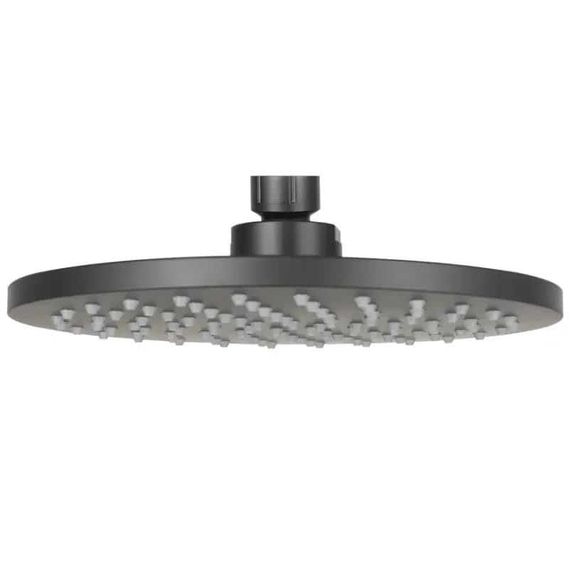 Sprchová hlavica Round Black 20 cm