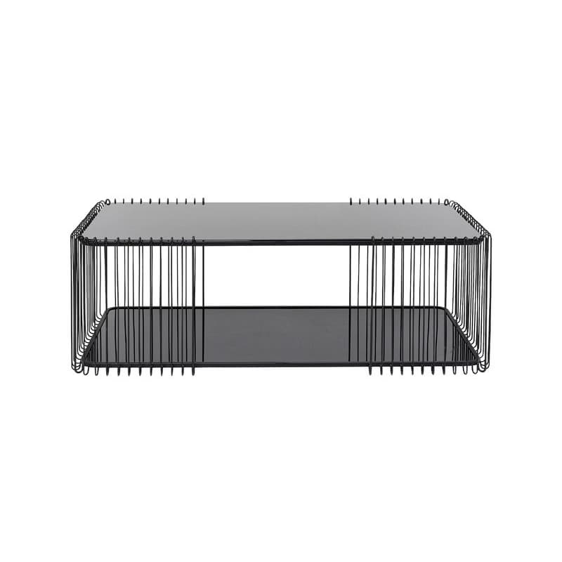 Wire Double konferenčný stolík čierny 120 cm