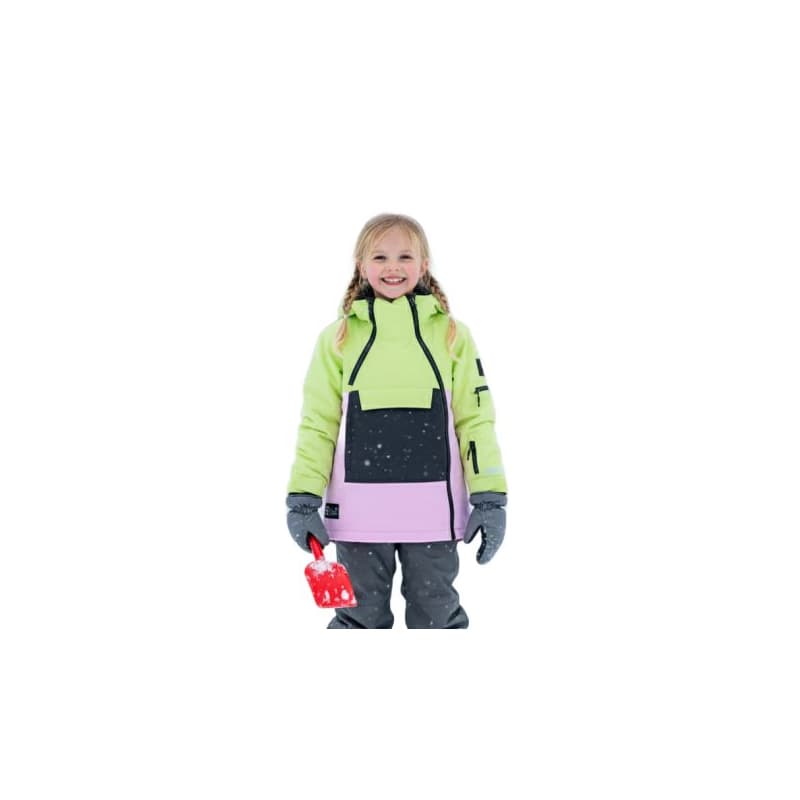 Detská lyžiarska bunda COLOR KIDS Jr. Ski Jacket-9303-Shadow Lime