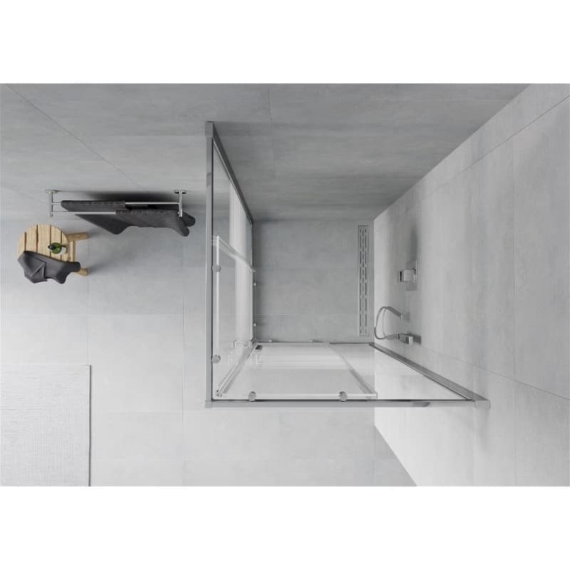 MEXEN - Rio sprchovací kút štvorec 70x70 cm prúžky, chróm 860-070-070-01-20 4