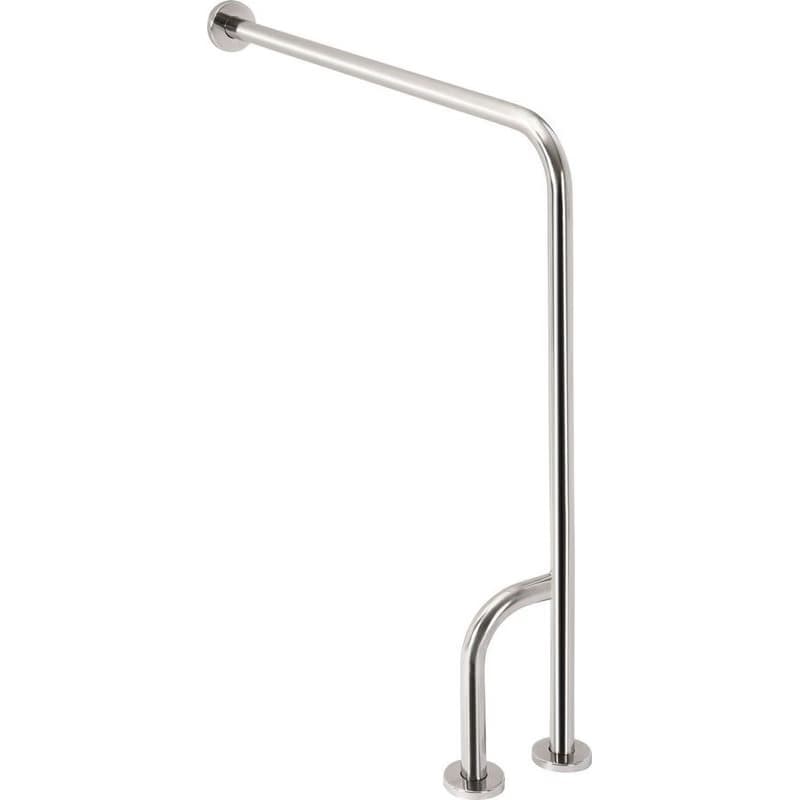 SAPHO - HANDICAP oporné madlo ľavé 800x850, nerez lesk XH526