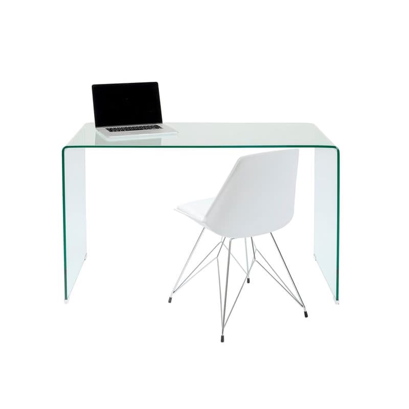 Clear Club písací stôl 125x60 cm sklo 1