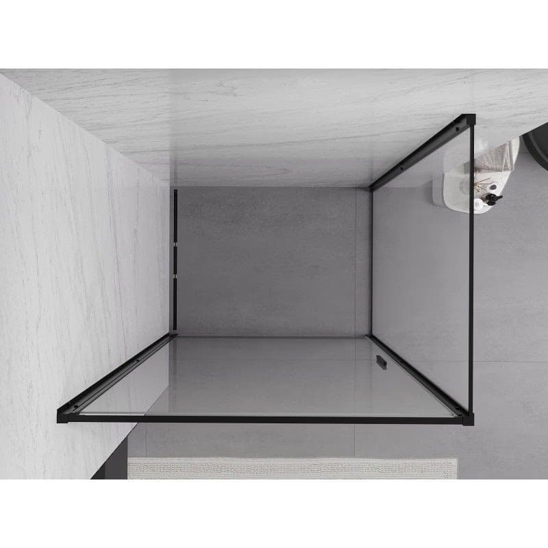 MEXEN/S - Exo sprchovací kút dvere krídlové 90 x 100, transparent, čierna 817-090-100-70-00 5