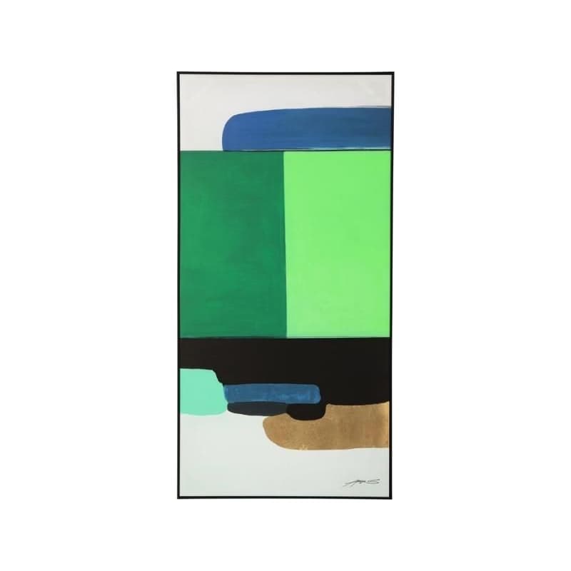 Abstract Shapes obraz zelený 73x143 cm