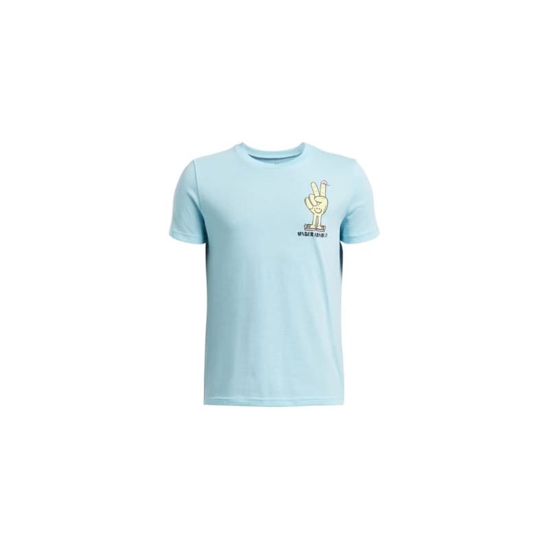 Chlapčenské tričko s krátkym rukávom UNDER ARMOUR UA B PEACE LOVE UA SS-BLU
