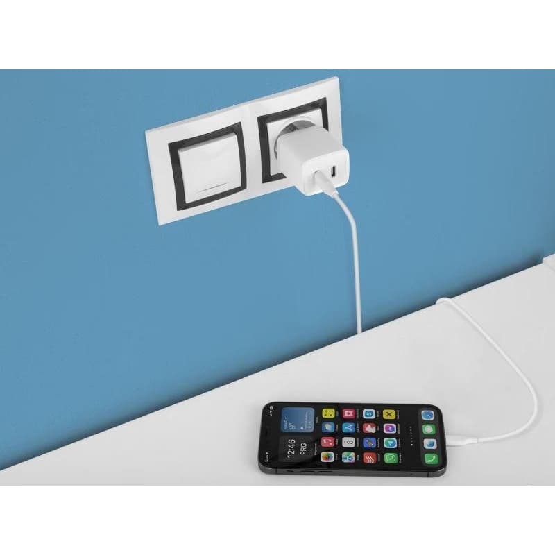 AVACOM HomePRO 2 sieťová nabíjačka s Power Delivery 40W s dvoma USB-C výstupmi 2