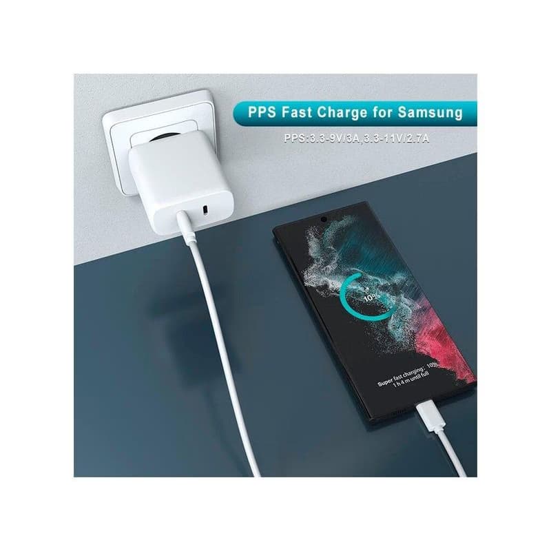 WG - Sieťová nabíjačka 2x USB-C 50W, 1x USB-C PD 30W + 1x USB-C PD 20W, biela 3