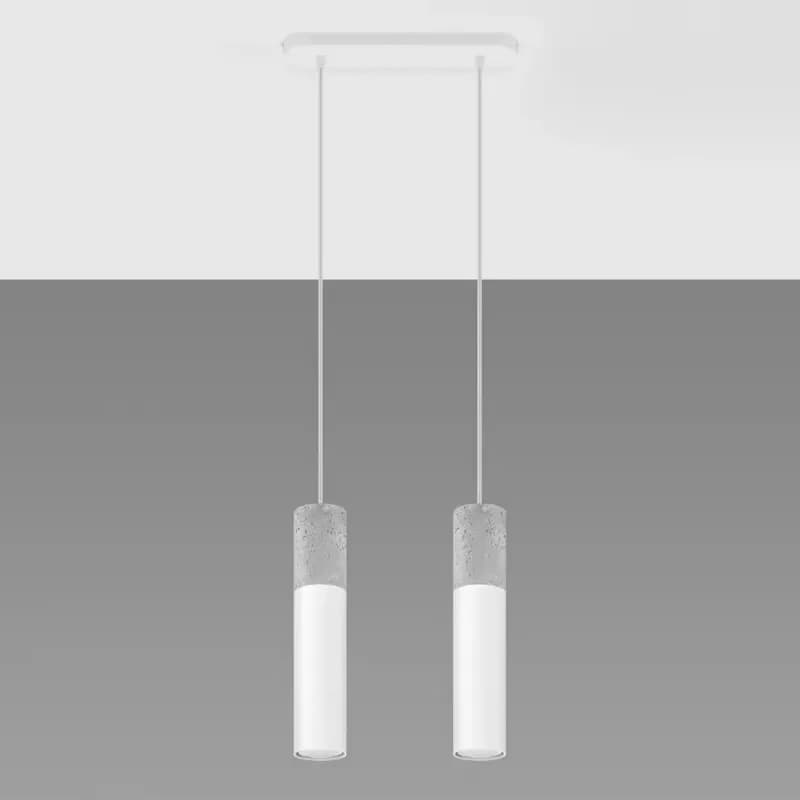 Závesná lampa Pennala 2 biela