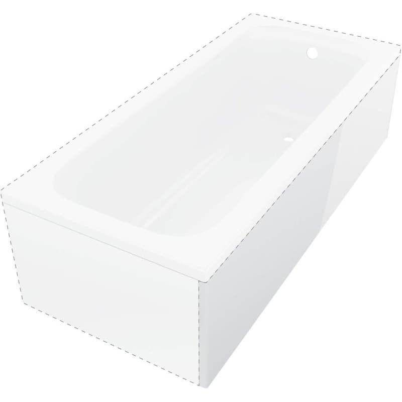 DEANTE - Prizma biely panel na vaňu 140 cm - dlhá strana KTJD014O 1