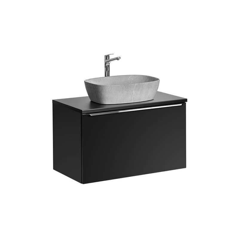 ArtCom Kúpeľňová skrinka s umývadlom a doskou SANTA FE Black DU80/1 | 80 cm 1
