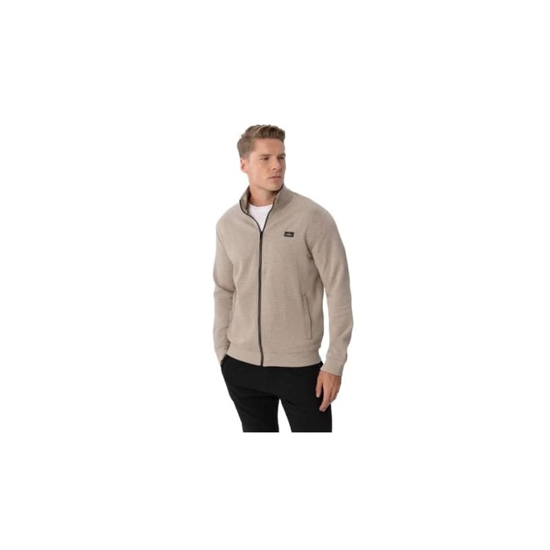 Pánska mikina so zipsom VOLCANO B-WILL-101-CREAM