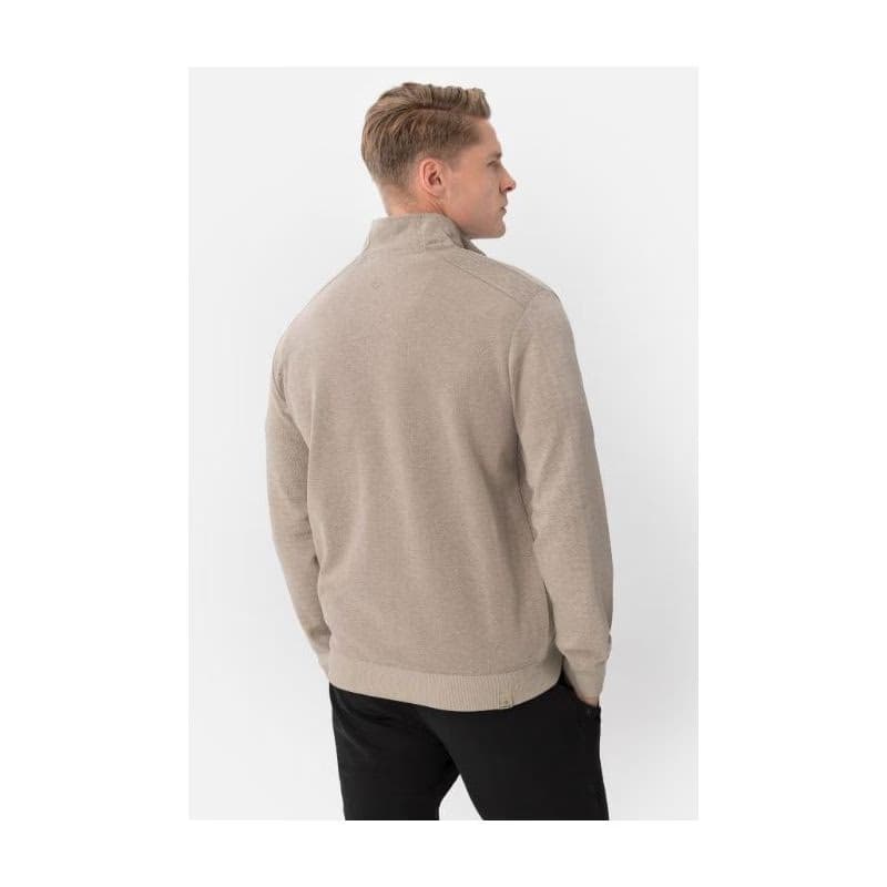 Pánska mikina so zipsom VOLCANO B-WILL-101-CREAM 3