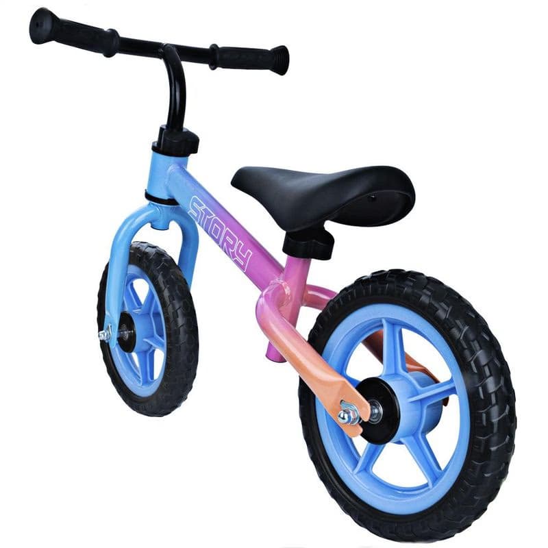 Detské odrážadlo Story Run Racer, Modro-ružová 4