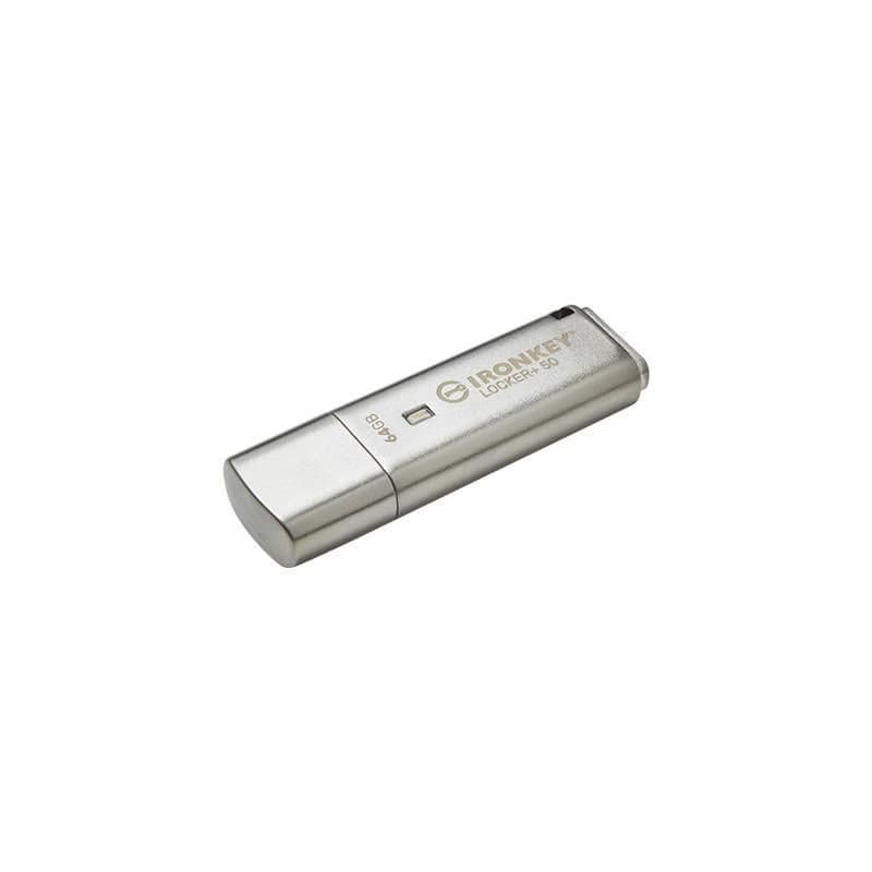 Kingston 64GB IKLP50 IronKey Locker+ 50 AES USB, w/256bit Encryption 2