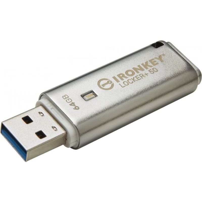 Kingston 64GB IKLP50 IronKey Locker+ 50 AES USB, w/256bit Encryption 4