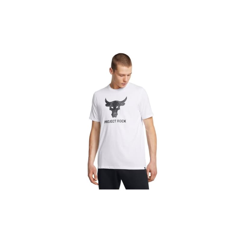 Pánske tričko s krátkym rukávom UNDER ARMOUR PROJECT ROCK UA Brahma Bull SS-WHT 1