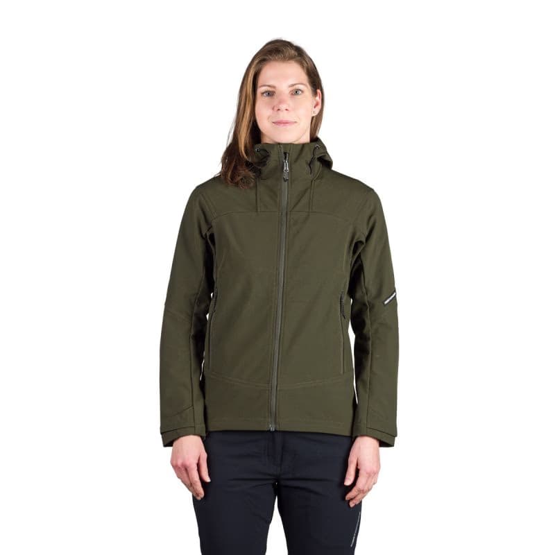Dámska turistická softshellová bunda NORTHFINDER TIFFANI-300darkgreen 2