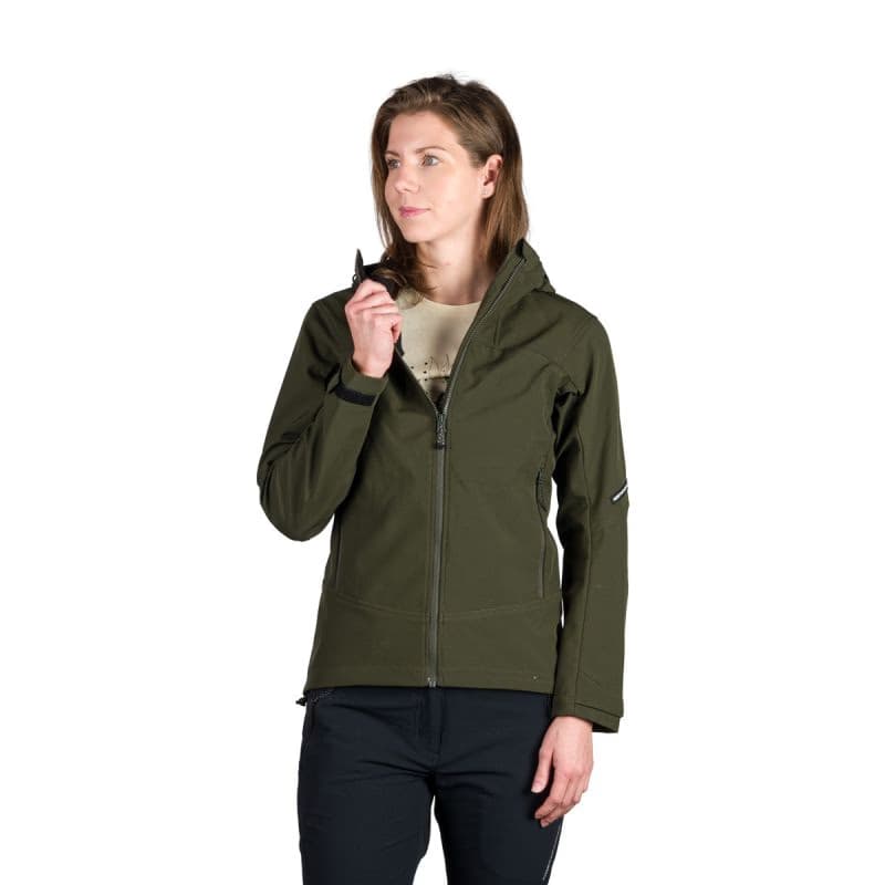 Dámska turistická softshellová bunda NORTHFINDER TIFFANI-300darkgreen 3