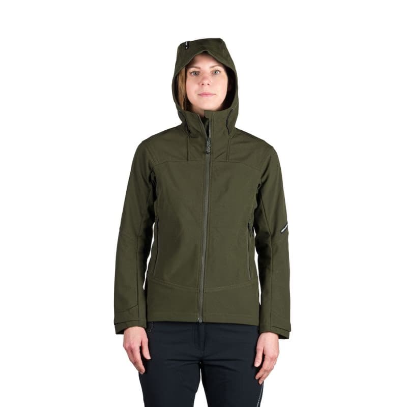 Dámska turistická softshellová bunda NORTHFINDER TIFFANI-300darkgreen 4