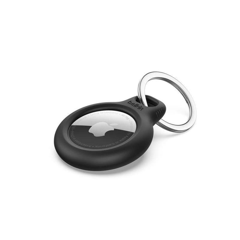 Belkin Bezpečné puzdro na AirTag s krúžkom na kľúče - čierne - 4pack