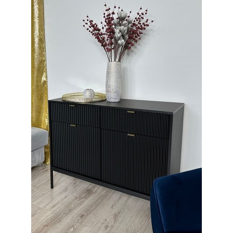 ArtPS Komoda MONA KSZ-104 | čierna 3