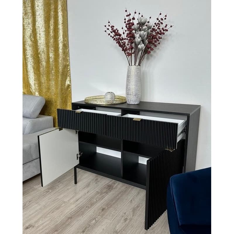 ArtPS Komoda MONA KSZ-104 | čierna 4
