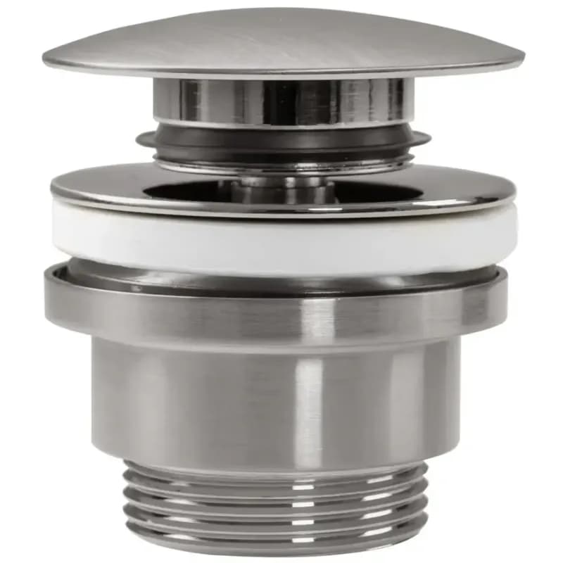 Umývadlová výpust univerzálna klik-klak Rea brúsený nikel INOX 1
