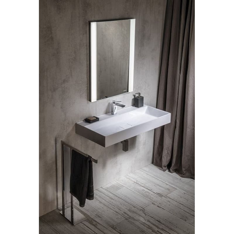 SAPHO - GODIVA umývadlo, liatý mramor, 96x44cm, biela GU096 2