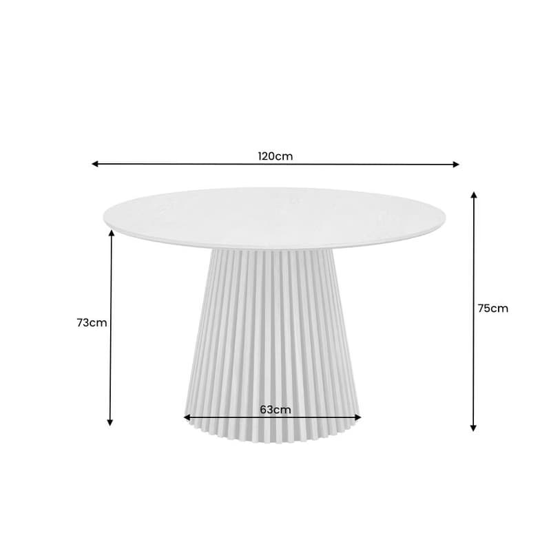 Jedálenský stôl RURURA 120 cm Dekorhome 6