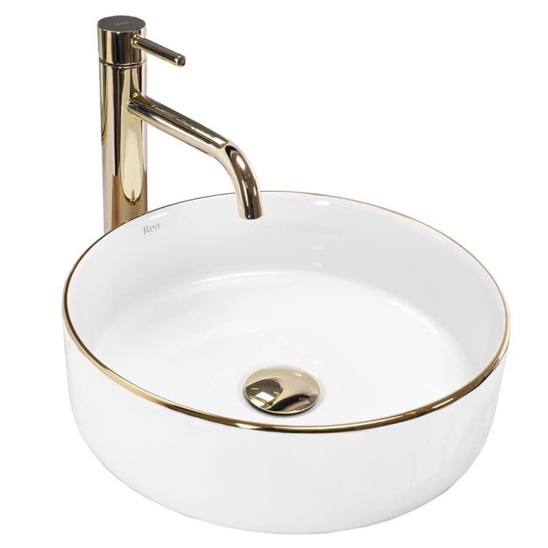 REA - Umývadlo na dosku Sami Gold Edge REA-U6758