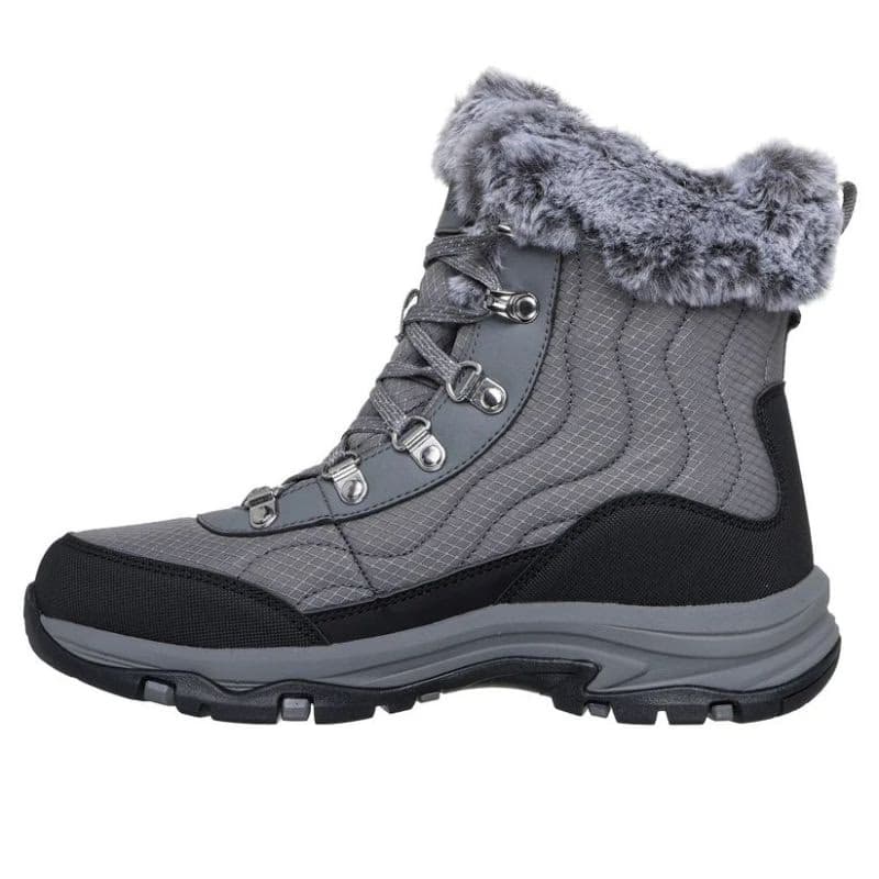 Dámske vysoké zimné topánky SKECHERS Trego Stormie WP W charcoal black 3