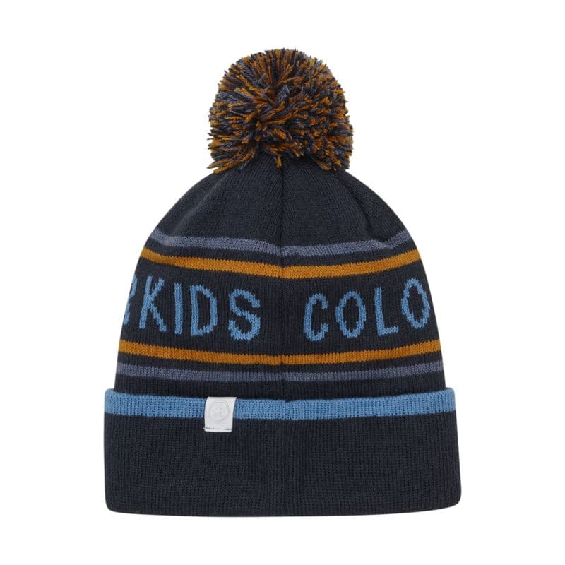 Detská zimná čiapka COLOR KIDS Hat - Logo CK-741915.7850-Total Eclipse 2