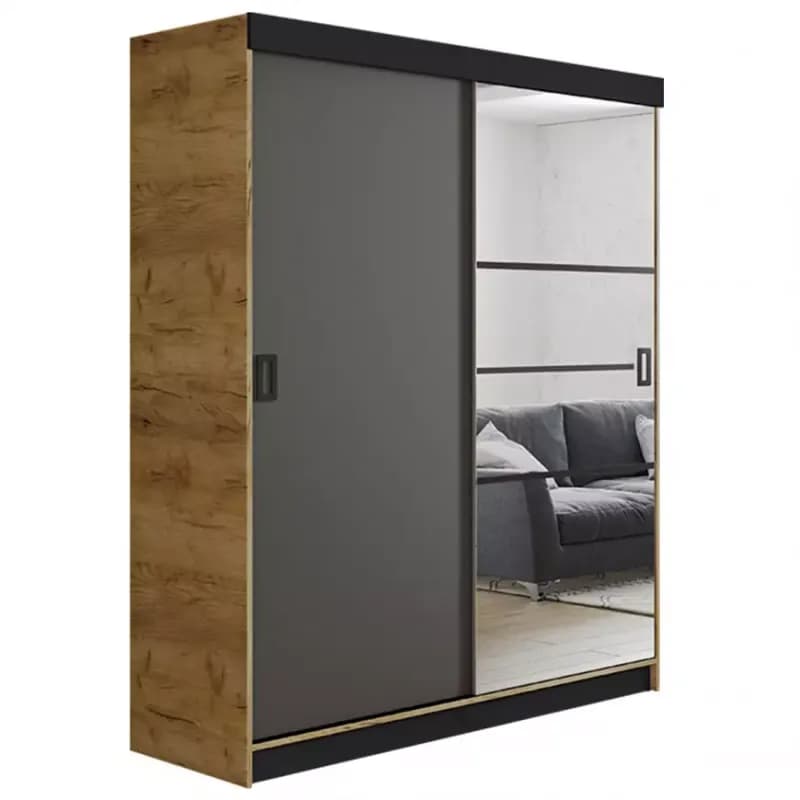 Skriňa Retro 138 6L craft / Dvierka grafit 1