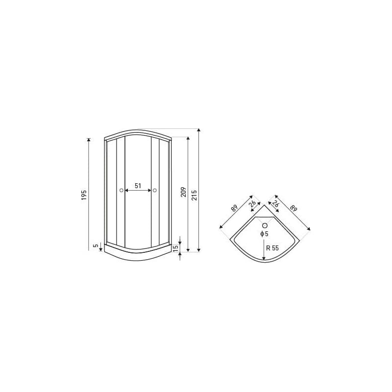KERRA - Kabína s hydromasážou Lisa 90 5907548109811 2